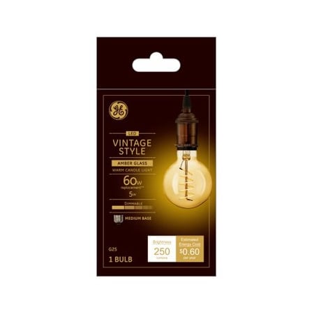 Current GE 5W WW G25 Vint Bulb 36528
